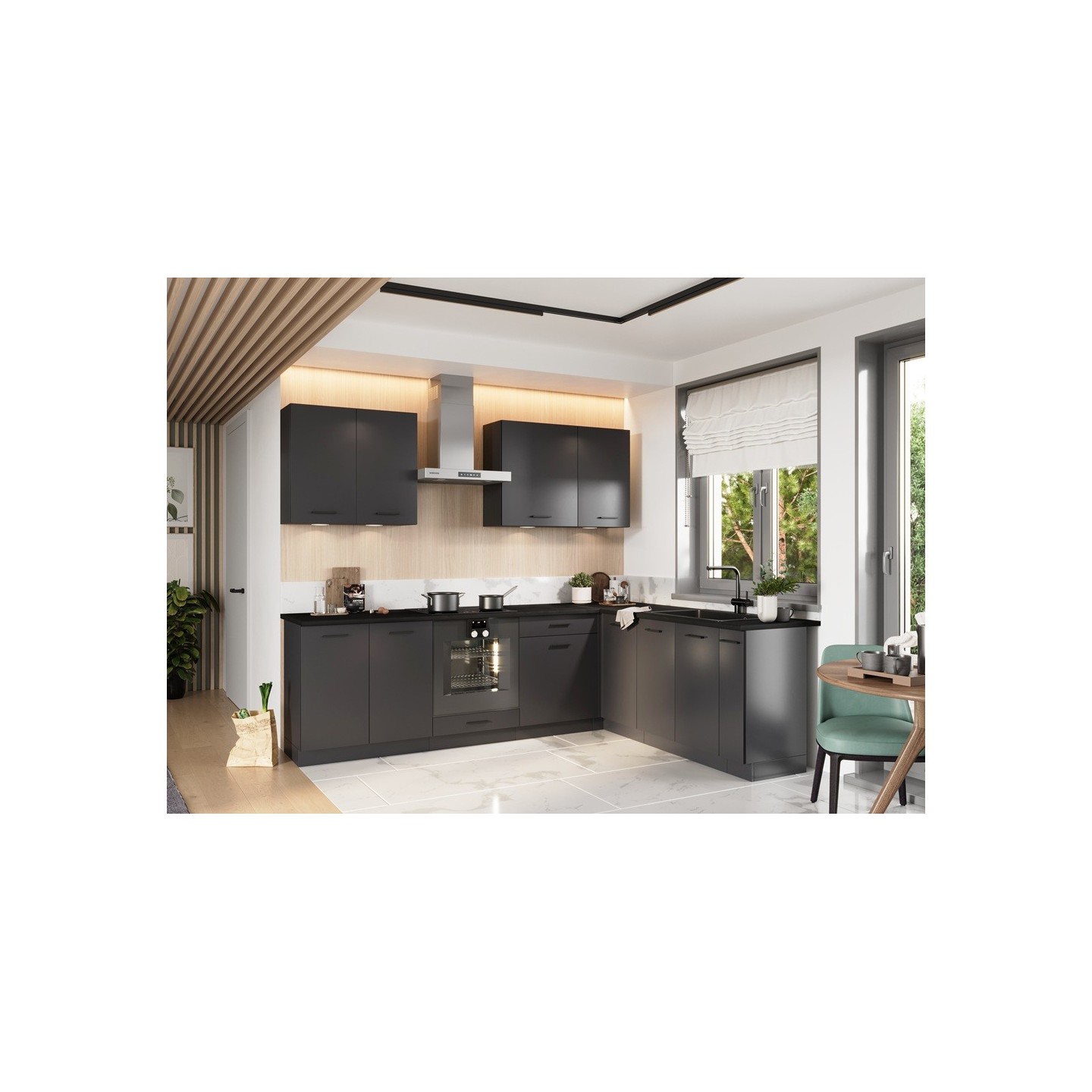 Vooby Project Lumia | Cuisine moderne gris graphite – Vooby Paris